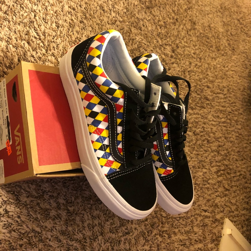 Card suits old Skool vans